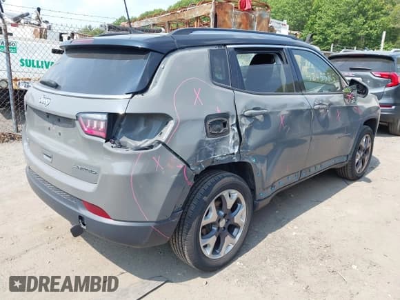 ✅ 2020 Jeep Compass Limited • VIN: 3C4NJDCB6LT208673 • Lot: 42423815. Listed on IAAI with 112,390 mi. Free auction sales archive from the USA and detailed vehicle history report at DreamBid. Image 4.