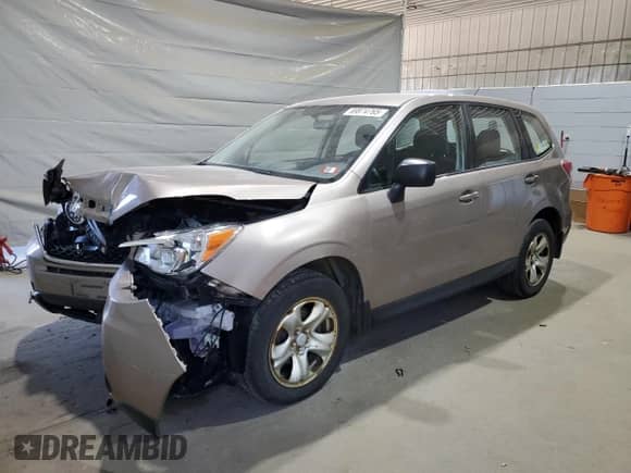 2014 Subaru Forester 2.5i with VIN JF2SJAAC4EH481417, listed as a Copart auction lot 69874765 with 82,145 mi miles and Salvage title. Bid and sale history available at DreamBid. Image 1.