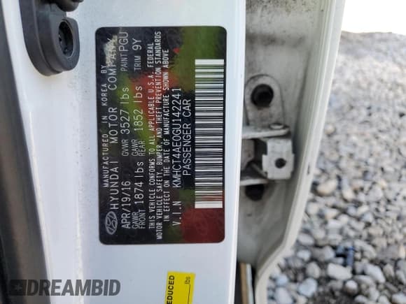 ✅ 2016 Hyundai Accent SE • VIN: KMHCT4AE0GU142241 • Лот: 76426954. Опубликован ранее на Copart с пробегом 150 976 миль. Бесплатный доступ к архиву аукционных продаж из США и подробный отчёт об истории автомобиля на DreamBid. Изображение 12.