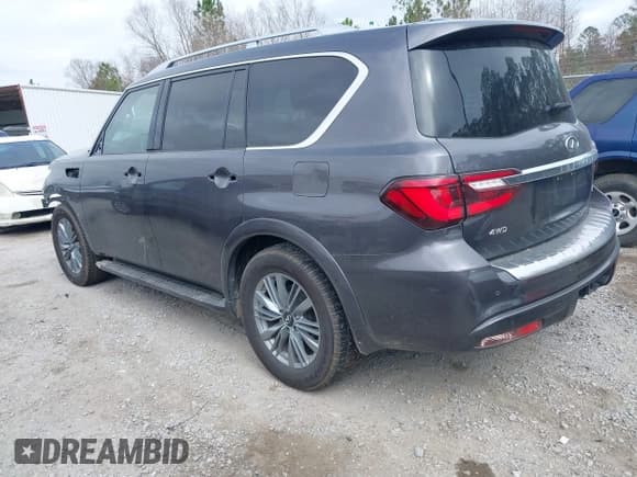 ✅ 2023 Infiniti QX80 Luxe • VIN: JN8AZ2AE2P9302125 • Лот: 41546696. Опубликован ранее на IAAI с пробегом 58 323 миль. Бесплатный доступ к архиву аукционных продаж из США и подробный отчёт об истории автомобиля на DreamBid. Изображение 3.