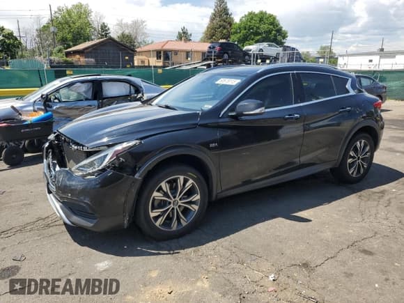 ✅ 2018 Infiniti QX30 Luxury • VIN: SJKCH5CR6JA056966 • Lot: 60676115. Listed on Copart with 112,948 mi. Free auction sales archive from the USA and detailed vehicle history report at DreamBid. Image 1.