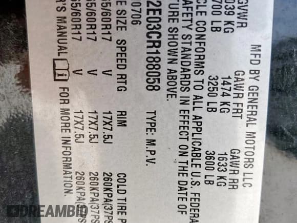 ✅ 2012 Chevrolet Tahoe Commercial • VIN: 1GNLC2E03CR188058 • Lot: 80921265. Listed on Copart with 202,551 mi. Free auction sales archive from the USA and detailed vehicle history report at DreamBid. Image 14.