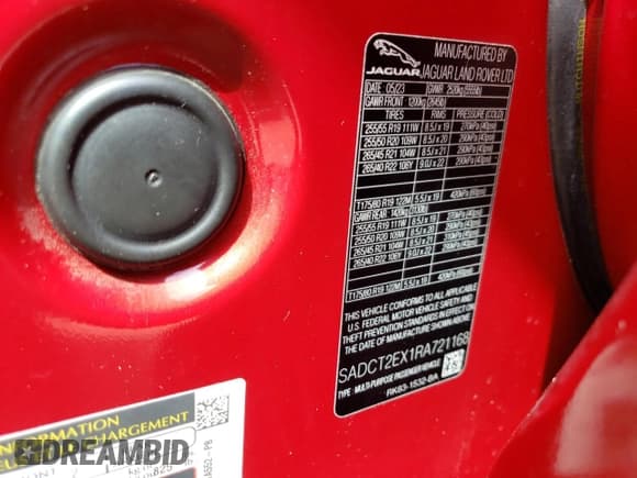 ✅ 2024 Jaguar F-Pace R-Dynamic S • VIN: SADCT2EX1RA721168 • Lot: 81081405. Listed on Copart with 14,782 mi. Free auction sales archive from the USA and detailed vehicle history report at DreamBid. Image 12.