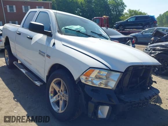 ✅ 2018 Ram 1500 Tradesman • VIN: 1C6RR7FT7JS163068 • Lot: 42575079. Listed on IAAI with 163,420 mi. Free auction sales archive from the USA and detailed vehicle history report at DreamBid. Image 1.