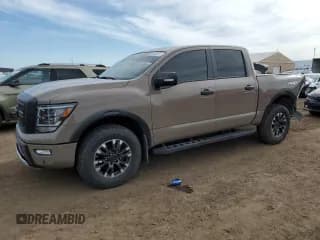 ✅ 2023 Nissan Titan Pro-4X • VIN: 1N6AA1ED4PN108764 • Lot: 59030415. Listed on Copart with 38,169 mi. Free auction sales archive from the USA and detailed vehicle history report at DreamBid. Image 1.