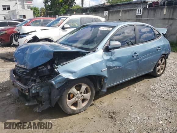 2007 Hyundai Elantra GLS z VIN KMHDU46D07U087713, wystawiony jako Copart lot #71638954 z przebiegiem 197 128 mil mil oraz Szkoda całkowita • Salvage title. Historia ofert i sprzedaży dostępna na DreamBid. Obrazek 1.