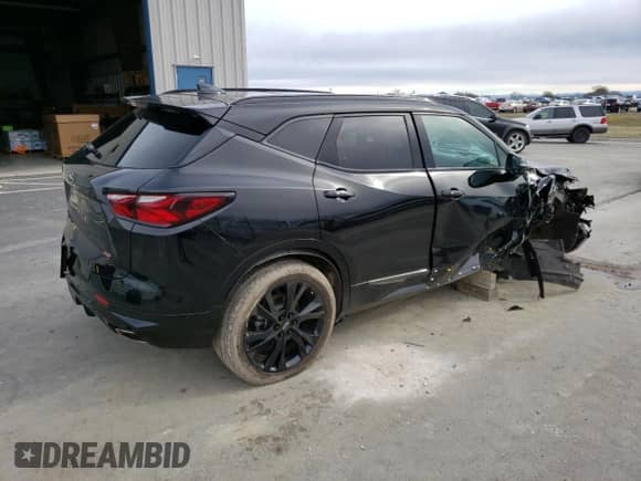 2020 Chevrolet Blazer RS z VIN 3GNKBKRS2LS727163, wystawiony jako Copart lot #43857363 z przebiegiem 21 982 mil mil oraz . Historia ofert i sprzedaży dostępna na DreamBid. Obrazek 3.