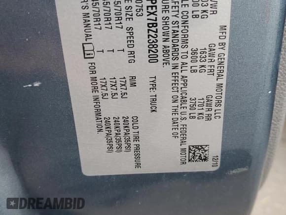 ✅ 2011 Chevrolet Silverado 1500 Work Truck • VIN: 1GCRCPEX7BZ238200 • Lot: 92352665. Wystawiony na Copart z przebiegiem 234 485 mil. Bezpłatny archiwum sprzedaży aukcyjnych z USA i szczegółowy raport historii pojazdu na DreamBid. Zdjęcie 12.