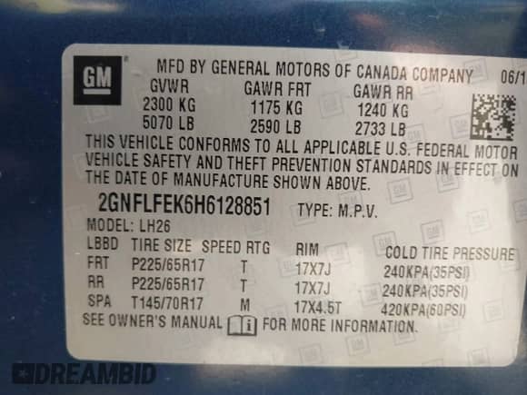 2017 Chevrolet Equinox LT с VIN 2GNFLFEK6H6128851, выставлен на аукционе IAAI как лот 42969483 с пробегом 103 478 миль миль и . История ставок и продаж доступна на DreamBid. Изображение 9.