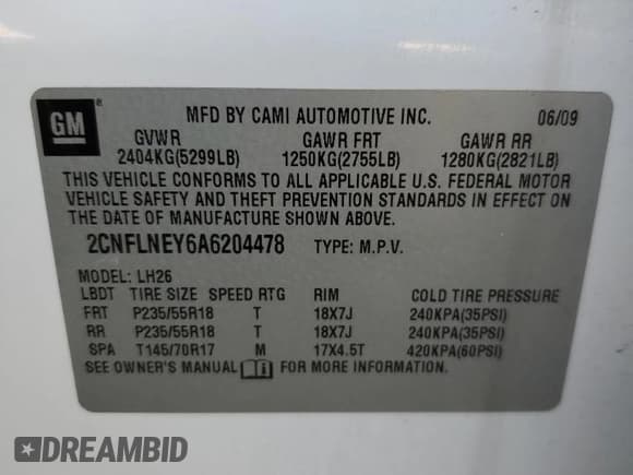 ✅ 2010 Chevrolet Equinox 2LT • VIN: 2CNFLNEY6A6204478 • Lot: 89648415. Wystawiony na Copart z przebiegiem 178 247 mil. Bezpłatny archiwum sprzedaży aukcyjnych z USA i szczegółowy raport historii pojazdu na DreamBid. Zdjęcie 13.