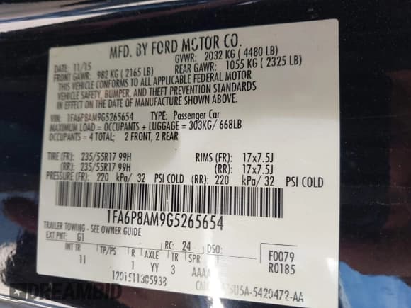 ✅ 2016 Ford Mustang V6 • VIN: 1FA6P8AM9G5265654 • Lot: 43205568. Wystawiony na IAAI z przebiegiem 142 197 mil. Bezpłatny archiwum sprzedaży aukcyjnych z USA i szczegółowy raport historii pojazdu na DreamBid. Zdjęcie 9.