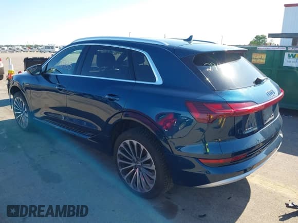 ✅ 2019 Audi e-tron Prestige • VIN: WA1VABGE0KB009718 • Lot: 42336983. Listed on IAAI with 54,871 mi. Free auction sales archive from the USA and detailed vehicle history report at DreamBid. Image 3.