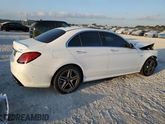 ✅ 2020 Mercedes-Benz C 43 AMG • VIN: WDDWF6EB9LR556495 • Lot: 54122645. Listed on Copart with 44,657 mi. Free auction sales archive from the USA and detailed vehicle history report at DreamBid. Image 3.
