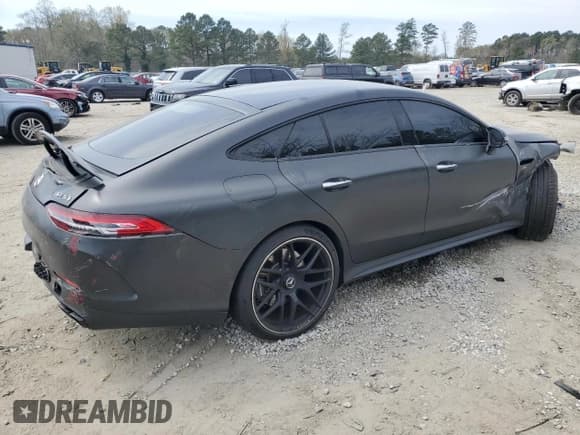 ✅ 2021 Mercedes-Benz AMG GT 53 • VIN: W1K7X6BB5MA036168 • Lot: 51135585. Listed on Copart with 31,820 mi. Free auction sales archive from the USA and detailed vehicle history report at DreamBid. Image 3.