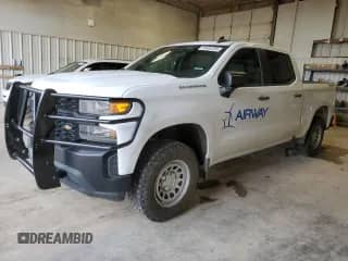 2019 Chevrolet Silverado 1500 Work Truck z VIN 3GCUYAEF1KG132986, wystawiony jako Copart lot #55484365 z przebiegiem 196 209 mil mil oraz Szkoda całkowita • Salvage title. Historia ofert i sprzedaży dostępna na DreamBid. Obrazek 1.