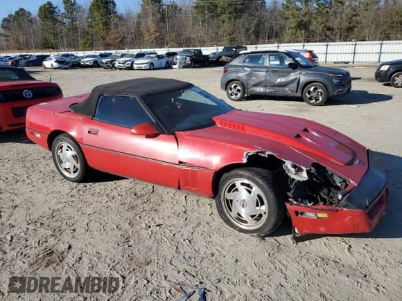 1989 Chevrolet Corvette with VIN 1G1YY3189K5121853, listed as a Copart auction lot 88135295 with Not provided miles and Salvage title. Bid and sale history available at DreamBid. Image 4.