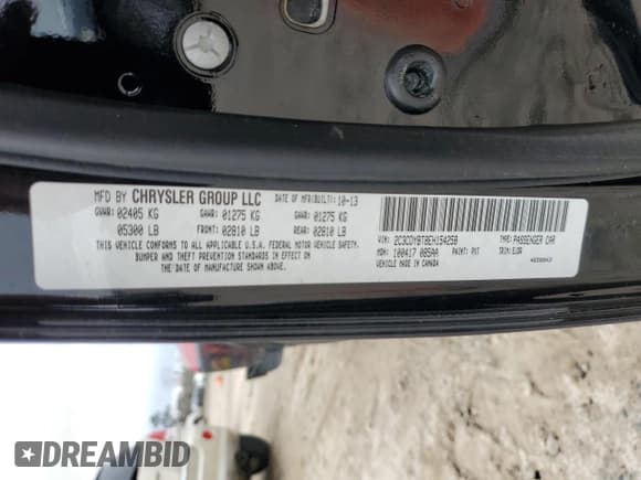 ✅ 2014 Dodge Challenger R/T Classic • VIN: 2C3CDYBT8EH154258 • Lot: 42373935. Wystawiony na Copart z przebiegiem 162 062 mil. Bezpłatny archiwum sprzedaży aukcyjnych z USA i szczegółowy raport historii pojazdu na DreamBid. Zdjęcie 12.