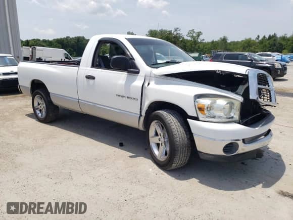 2006 Dodge 1500 SLT with VIN 1D7HA16N96J178314, listed as a Copart auction lot 57031285 with 129,813 mi miles and Salvage title. Bid and sale history available at DreamBid. Image 4.