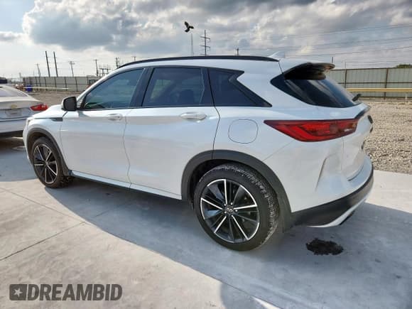 ✅ 2023 Infiniti QX50 Sport • VIN: 3PCAJ5FA2PF115595 • Lot: 59698835. Wystawiony na Copart z przebiegiem 40 899 mil. Bezpłatny archiwum sprzedaży aukcyjnych z USA i szczegółowy raport historii pojazdu na DreamBid. Zdjęcie 2.