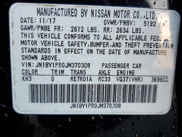 ✅ 2018 Infiniti Q70 Luxe • VIN: JN1BY1PR0JM370308 • Lot: 86172114. Listed on Copart with 72,067 mi. Free auction sales archive from the USA and detailed vehicle history report at DreamBid. Image 12.