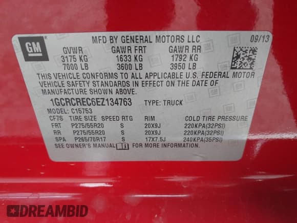 ✅ 2014 Chevrolet Silverado 1500 LT • VIN: 1GCRCREC6EZ134763 • Lot: 43318462. Wystawiony na IAAI z przebiegiem 208 862 mil. Bezpłatny archiwum sprzedaży aukcyjnych z USA i szczegółowy raport historii pojazdu na DreamBid. Zdjęcie 9.