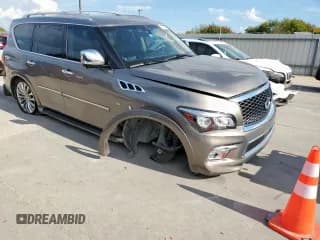 ✅ 2017 Infiniti QX80 • VIN: JN8AZ2NF2H9645067 • Лот: 82320245. Опубликован ранее на Copart с пробегом 62 879 миль. Бесплатный доступ к архиву аукционных продаж из США и подробный отчёт об истории автомобиля на DreamBid. Изображение 4.