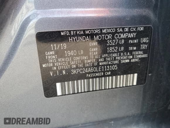 ✅ 2020 Hyundai Accent SE • VIN: 3KPC24A60LE113105 • Лот: 46164255. Опубликован ранее на Copart с пробегом 77 795 миль. Бесплатный доступ к архиву аукционных продаж из США и подробный отчёт об истории автомобиля на DreamBid. Изображение 12.