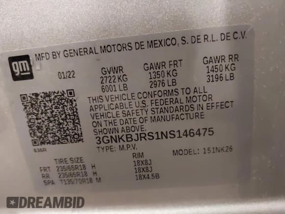 ✅ 2022 Chevrolet Blazer LT • VIN: 3GNKBJRS1NS146475 • Lot: 43149802. Wystawiony na IAAI z przebiegiem 29 886 mil. Bezpłatny archiwum sprzedaży aukcyjnych z USA i szczegółowy raport historii pojazdu na DreamBid. Zdjęcie 9.