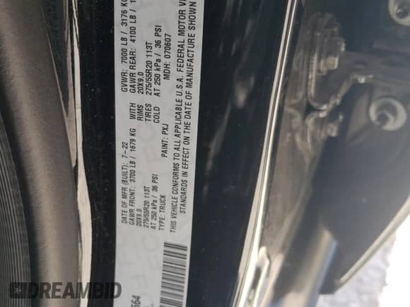 2022 Ram 1500 Lone Star с VIN 1C6RREFM0NN389664, выставлен на аукционе Copart как лот 73679774 с пробегом 26 314 миль миль и Списание • Salvage title. История ставок и продаж доступна на DreamBid. Изображение 12.