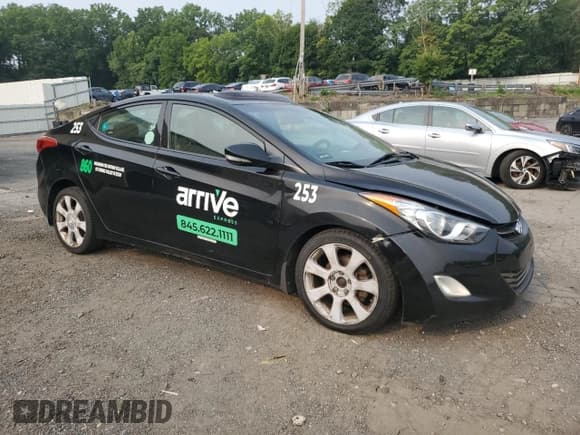 ✅ 2013 Hyundai Elantra Limited • VIN: KMHDH4AE4DU619612 • Lot: 67290295. Listed on Copart with 205,635 mi. Free auction sales archive from the USA and detailed vehicle history report at DreamBid. Image 4.
