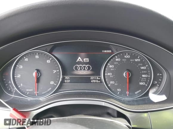 ✅ 2016 Audi A6 Prestige • VIN: WAUHGAFCXGN104723 • Lot: 43681608. Listed on IAAI with 47,915 mi. Free auction sales archive from the USA and detailed vehicle history report at DreamBid. Image 7.