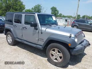 ✅ 2018 Jeep Wrangler Unlimited Sport S • VIN: 1C4BJWDG3JL818693 • Lot: 42766022. Listed on IAAI with 79,401 mi. Free auction sales archive from the USA and detailed vehicle history report at DreamBid. Image 1.