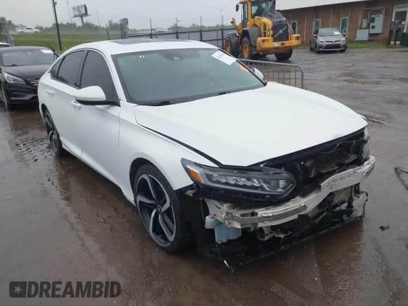 ✅ 2019 Honda Accord Sport • VIN: 1HGCV2F38KA034651 • Lot: 42159337. Listed on IAAI with 112,245 mi. Free auction sales archive from the USA and detailed vehicle history report at DreamBid. Image 1.