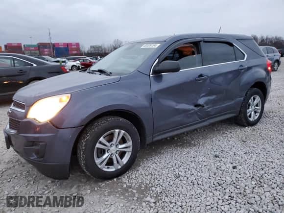2013 Chevrolet Equinox LS with VIN 2GNALBEK3D6261712, listed as a Copart auction lot 80309194 with 159,480 mi miles and Salvage title. Bid and sale history available at DreamBid. Image 1.