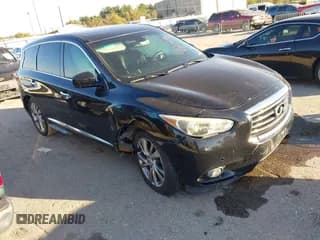 ✅ 2013 Infiniti JX35 • VIN: 5N1AL0MM1DC317973 • Lot: 43917235. Listed on IAAI with 178,140 mi. Free auction sales archive from the USA and detailed vehicle history report at DreamBid. Image 1.