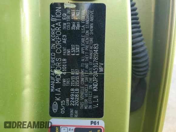 ✅ 2016 Kia Soul + • VIN: KNDJP3A51G7819483 • Лот: 91047765. Опубликован ранее на Copart с пробегом 155 896 миль. Бесплатный доступ к архиву аукционных продаж из США и подробный отчёт об истории автомобиля на DreamBid. Изображение 12.