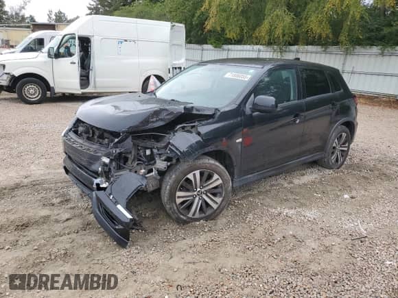 2020 Mitsubishi Outlander ES with VIN JA4AR3AU7LU014773, listed as a Copart auction lot 71806055 with 87,600 mi miles and Salvage title. Bid and sale history available at DreamBid. Image 1.
