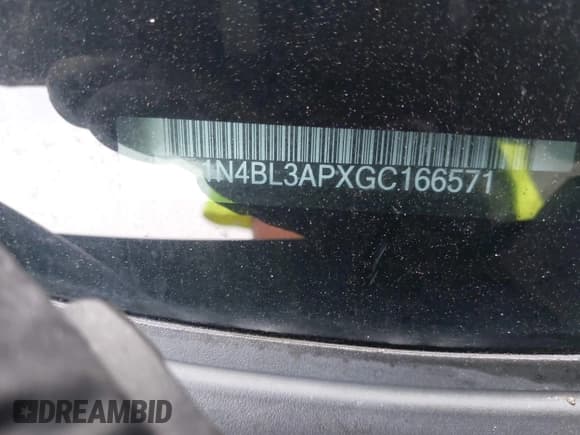 ✅ 2016 Nissan Altima SL • VIN: 1N4BL3APXGC166571 • Лот: 42594475. Опубликован ранее на IAAI с пробегом 111 243 миль. Бесплатный доступ к архиву аукционных продаж из США и подробный отчёт об истории автомобиля на DreamBid. Изображение 9.