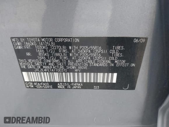 ✅ 2010 Scion xB • VIN: JTLZE4FE1A1100370 • Lot: 42360308. Wystawiony na IAAI z przebiegiem 229 323 mil. Bezpłatny archiwum sprzedaży aukcyjnych z USA i szczegółowy raport historii pojazdu na DreamBid. Zdjęcie 9.