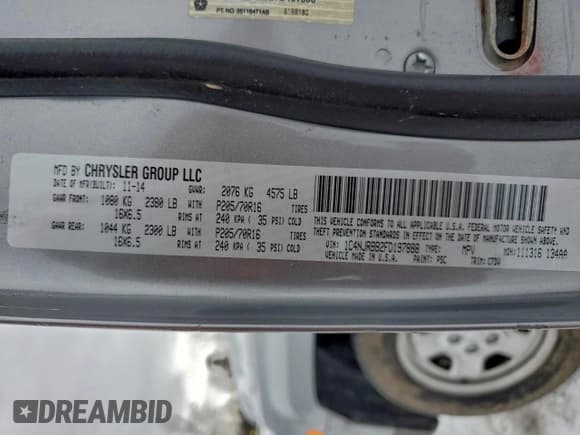 ✅ 2015 Jeep Patriot Altitude • VIN: 1C4NJRBB2FD197888 • Лот: 94749565. Опубликован ранее на Copart с пробегом 86 646 миль. Бесплатный доступ к архиву аукционных продаж из США и подробный отчёт об истории автомобиля на DreamBid. Изображение 13.