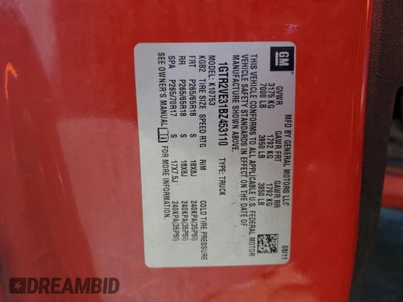 ✅ 2011 GMC Sierra 1500 SLE • VIN: 1GTR2VE31BZ453110 • Лот: 81313345. Опубликован ранее на Copart с пробегом 145 654 миль. Бесплатный доступ к архиву аукционных продаж из США и подробный отчёт об истории автомобиля на DreamBid. Изображение 13.