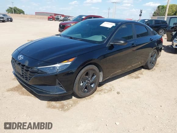 ✅ 2022 Hyundai Elantra Blue • VIN: KMHLM4AJ2NU028765 • Lot: 42516435. Listed on IAAI with 100,649 mi. Free auction sales archive from the USA and detailed vehicle history report at DreamBid. Image 2.
