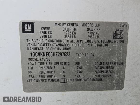 ✅ 2017 Chevrolet Silverado 1500 Work Truck • VIN: 1GCVKNEC6HZ297623 • Лот: 87426455. Опубликован ранее на Copart с пробегом 194 232 миль. Бесплатный доступ к архиву аукционных продаж из США и подробный отчёт об истории автомобиля на DreamBid. Изображение 12.