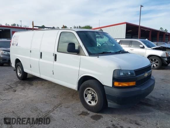 ✅ 2018 Chevrolet Express Cargo • VIN: 1GCWGBFP2J1316226 • Lot: 43768317. Listed on IAAI with 164,620 mi. Free auction sales archive from the USA and detailed vehicle history report at DreamBid. Image 1.