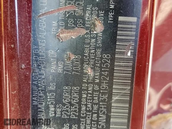 ✅ 2009 Hyundai Santa Fe SE • VIN: 5NMSH13E19H241528 • Lot: 68169415. Listed on Copart with 195,029 mi. Free auction sales archive from the USA and detailed vehicle history report at DreamBid. Image 13.