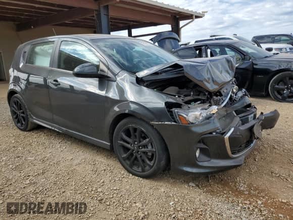 2020 Chevrolet Sonic Premier with VIN 1G1JF6SB0L4135912, listed as a Copart auction lot 76198844 with 20,863 mi miles and Salvage title. Bid and sale history available at DreamBid. Image 4.