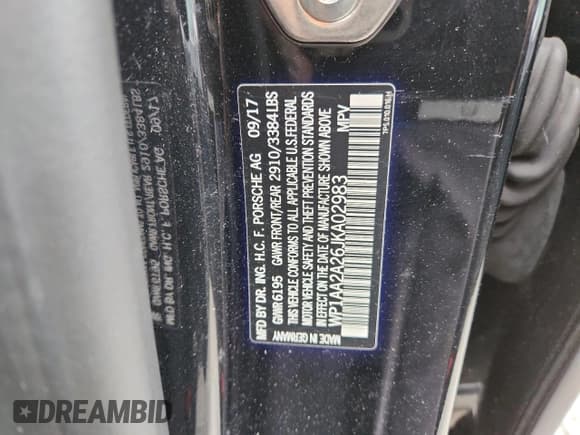 ✅ 2018 Porsche Cayenne • VIN: WP1AA2A26JKA02983 • Лот: 85861055. Опубликован ранее на Copart с пробегом 63 477 миль. Бесплатный доступ к архиву аукционных продаж из США и подробный отчёт об истории автомобиля на DreamBid. Изображение 13.