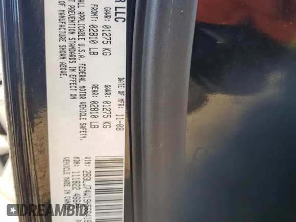 ✅ 2009 Dodge Challenger SRT-8 • VIN: 2B3LJ74W19H569418 • Lot: 82224314. Wystawiony na Copart z przebiegiem 97 815 mil. Bezpłatny archiwum sprzedaży aukcyjnych z USA i szczegółowy raport historii pojazdu na DreamBid. Zdjęcie 12.