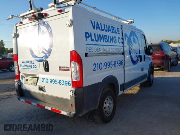 ✅ 2017 Ram ProMaster Cargo • VIN: 3C6TRVAG7HE539933 • Lot: 43435115. Listed on IAAI with 233,331 mi. Free auction sales archive from the USA and detailed vehicle history report at DreamBid. Image 4.