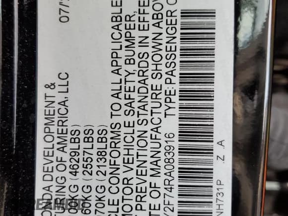 ✅ 2024 Honda Accord Sport-L • VIN: 1HGCY2F74RA083916 • Lot: 81959025. Wystawiony na Copart z przebiegiem 46 646 mil. Bezpłatny archiwum sprzedaży aukcyjnych z USA i szczegółowy raport historii pojazdu na DreamBid. Zdjęcie 13.